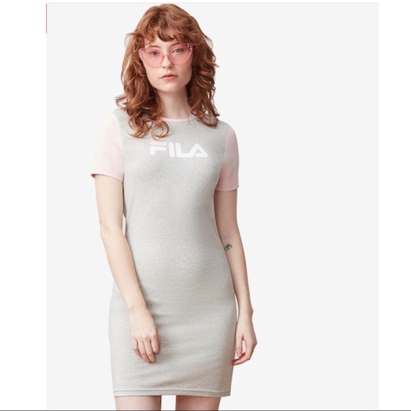 Fila S Roslyn pink gray Dress - Picture 1 of 8